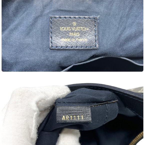 LOUIS VUITTON Vintage LV Monogram Rhapsody Shoulder Bag Cotton Blue RankAB - Picture 7 of 12